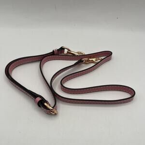 Coach Adjustable Leather Replacement Strap Pink Gold Tone Hardware Crossbody